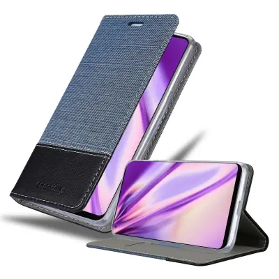CADORABO Ohišje, združljiv s Samsungom v temno modri barvi - zaščitni pokrov z magnetnim zapiranjem, stoječo funkcijo in režo za kartico