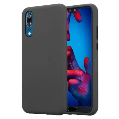 CADORABO Ohišje, združljiv s Huawei v Quartz Grey - Hibridni zaščitni pokrov s silikonom TPU v notranjosti in 2 -delno plastiko zunaj