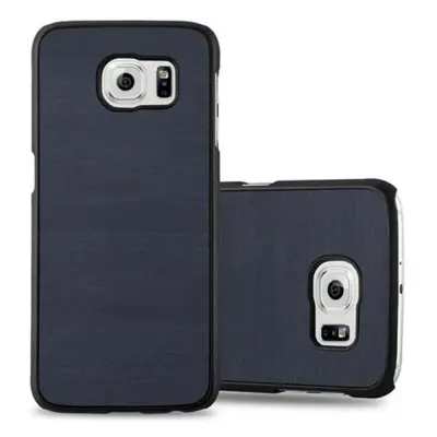 CADORABO Ohišje, združljiv s Samsungom v Woody Blue - Hard Case Zaščitni pokrov v lesenem videzu pred praskami in udarci