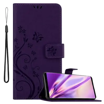 CADORABO Samsung Galaxy NOTE 9 v klasična temno modra - ovitek v cvetličnem dizajnu z magnetnim zapiranjem, stoječo funkcijo in režami za kartice