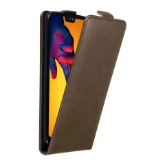 Cadorabo Ohišje, združljivo z Huawei P20 LITE 2018 / NOVA 3E v kava rjava - Zaščitni ovitek v obliki flipa z magnetnim zapiranjem