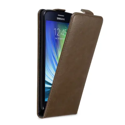 Cadorabo Ohišje, združljivo z Samsung Galaxy A8 2015 v kava rjava - Zaščitni ovitek v obliki flipa z magnetnim zapiranjem