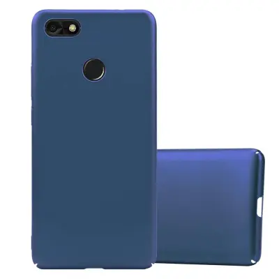 Cadorabo Case, združljiv s Huawei v kovinski modri barvi - trdi zaščitni pokrov v kovinskem videzu pred praskami in udarci