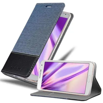 CADORABO Ohišje, združljiv s Samsungom v temno modri barvi - zaščitni pokrov z magnetnim zapiranjem, stoječo funkcijo in režo za kartico