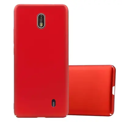 Cadorabo Case, združljiv z Nokia v kovinski rdeči barvi - trdi zaščitni pokrov v kovinskem videzu pred praskami in udarci