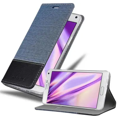 CADORABO Ohišje, združljiv s Samsungom v temno modri barvi - zaščitni pokrov z magnetnim zapiranjem, stoječo funkcijo in režo za kartico