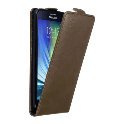 Cadorabo Ohišje, združljivo z Samsung Galaxy A7 2015 v kava rjava - Zaščitni ovitek v obliki flipa z magnetnim zapiranjem
