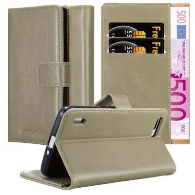 Cadorabo Case, združljiv s častjo v Cappuccino Brown - zaščitni pokrov z magnetnim zapiranjem, stoječo funkcijo in režo za kartico