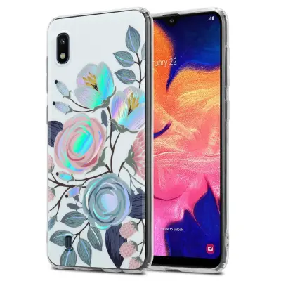Cadorabo Case, združljiv s Samsungom s peonies Flowers - zaščitni pokrov iz silikona TPU s cvetličnim vzorcem