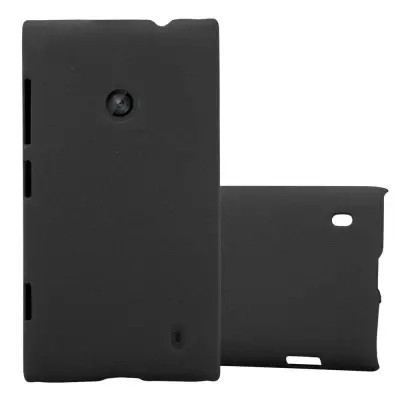 Cadorabo Case, združljiv z Nokia v Frosty Black - Hard Case zaščitni pokrov v zmrznjenem videzu proti praskam in udarcem
