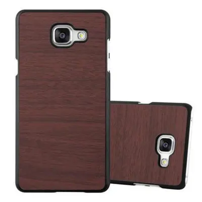 CADORABO Ohišje, združljiv s Samsungom v Woody Coffee - Trdo zaščitni pokrov v lesu videz pred praskami in udarci