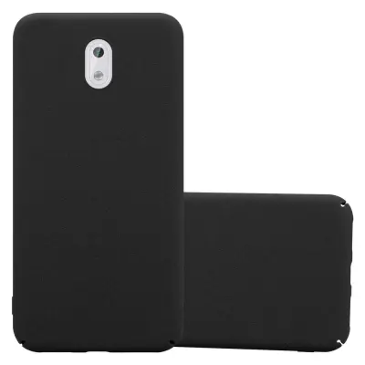Cadorabo Case, združljiv z Nokia v Frosty Black - Hard Case zaščitni pokrov v zmrznjenem videzu proti praskam in udarcem