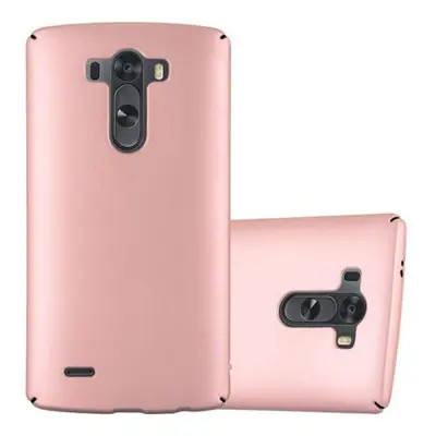 CADORABO primera, združljiv z LG v kovinskem rosă ‰ Gold - trdi zaščitni pokrov v kovinskem videzu proti praskam in udarcem