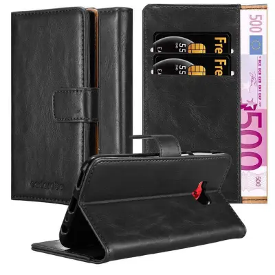 Cadorabo Case, združljiv z ASUS v grafitni črni barvi - zaščitni pokrov z magnetnim zapiranjem, stoječo funkcijo in režo za kartico