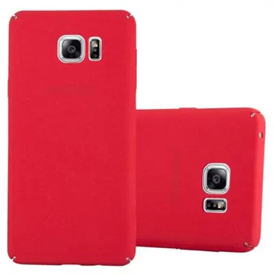 Cadorabo Case, združljiv s Samsungom v Frosty Red - Hard Case zaščitni pokrov v zmrznjenem videzu proti praskam in udarcem