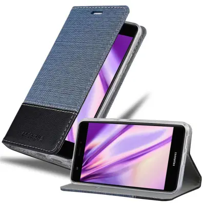 CADORABO Ohišje, združljiv s Huawei v temno modri črni barvi - zaščitni pokrov z magnetnim zapiranjem, stoječo funkcijo in režo za kartico