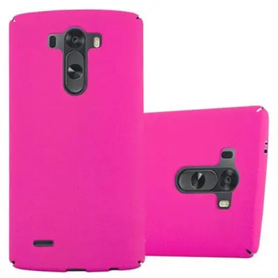 Cadorabo Case, združljiv z LG -om v Frosty Pink - Hard Case zaščitni pokrov v zmrznjenem videzu proti praskam in udarcem