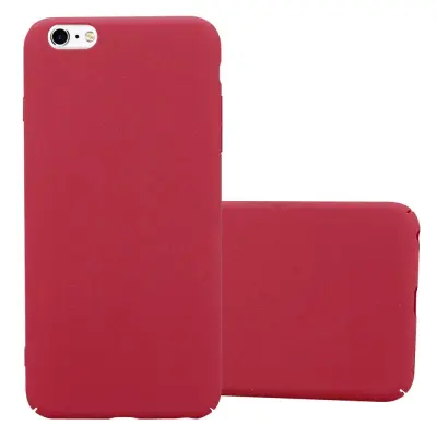 CADORABO CASE, združljiv z Apple v Frosty Red - Trdo zaščitni pokrov v zmrznjenem videzu proti praskam in udarcem