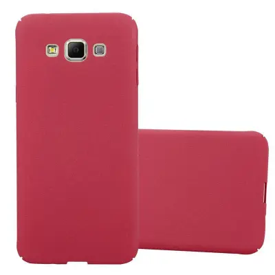 Cadorabo Case, združljiv s Samsungom v Frosty Red - Hard Case zaščitni pokrov v zmrznjenem videzu proti praskam in udarcem