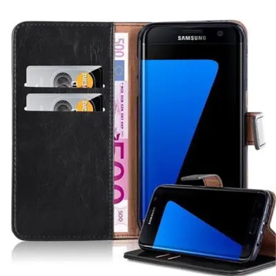 Cadorabo Case, združljiv s Samsungom v grafitni črni barvi - zaščitni pokrov z magnetnim zapiranjem, stoječo funkcijo in režo za kartico