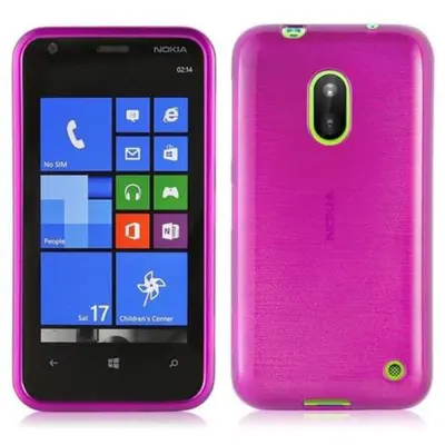 CADORABO Ohišje, združljiv z Nokia v Pink - Zaščitni pokrov, narejen iz prilagodljivega silikona TPU v brušenem dizajnu