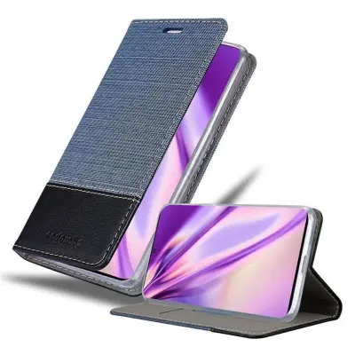CADORABO Ohišje, združljiv s Samsungom v temno modri barvi - zaščitni pokrov z magnetnim zapiranjem, stoječo funkcijo in režo za kartico