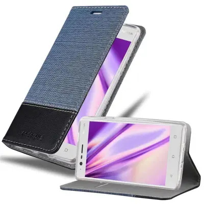 Cadorabo Case, združljiv z Nokia v temno modri črni barvi - zaščitni pokrov z magnetnim zapiranjem, stoječo funkcijo in režo za kartico