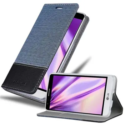 CADORABO Ohišje, združljiv z LG v temno modri črni barvi - zaščitni pokrov z magnetnim zapiranjem, stoječo funkcijo in režo za kartico