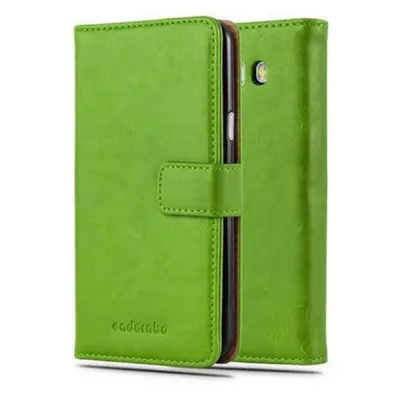 Cadorabo Case, združljiv s Samsungom v travniku Green - zaščitni pokrov z magnetnim zapiranjem, stoječo funkcijo in režo za kartico