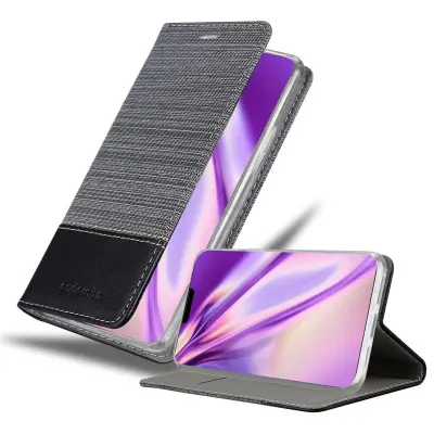 CADORABO Ohišje, združljiv z Apple v sivi črni barvi - zaščitni pokrov z magnetnim zapiranjem, stoječo funkcijo in režo za kartico