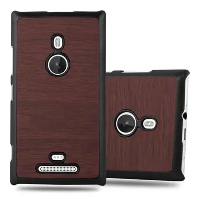 CADORABO Ohišje, združljiv z Nokia v Woody Coffee - Trdo zaščitni pokrov v lesu videz pred praskami in udarci