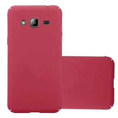 Cadorabo Case, združljiv s Samsungom v Frosty Red - Hard Case zaščitni pokrov v zmrznjenem videzu proti praskam in udarcem