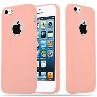 CADORABO Ohišje, združljiv z Apple v Candy Pink - Zaščitni pokrov iz fleksibilnega silikona TPU