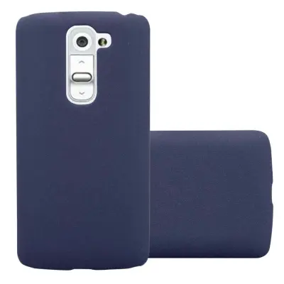 Cadorabo Case, združljiv z LG v Frosty Blue - Hard Case zaščitni pokrov v zmrznjenem videzu proti praskam in udarcem