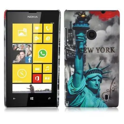 CADORABO CARE, združljiv z Nokia z New Yorkom - Kip Of Liberty Print - Trda zaščitna kritje v trendovskem oblikovanju