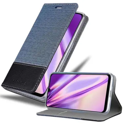 CADORABO Ohišje, združljiv s Huawei v temno modri črni barvi - zaščitni pokrov z magnetnim zapiranjem, stoječo funkcijo in režo za kartico