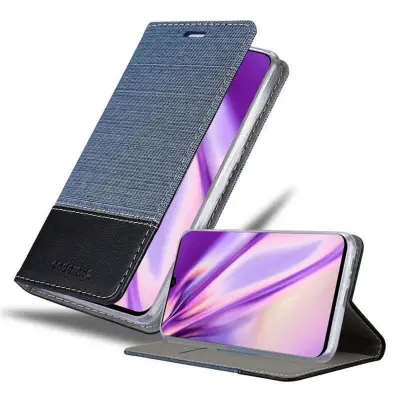CADORABO Ohišje, združljiv s Samsungom v temno modri barvi - zaščitni pokrov z magnetnim zapiranjem, stoječo funkcijo in režo za kartico
