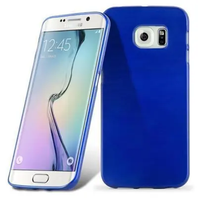 CADORABO Ohišje, združljiv s Samsungom v modrem - zaščitnem pokrovu, narejen iz fleksibilnega silikona TPU v brušenem dizajnu