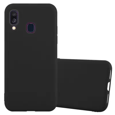 CADORABO Ohišje, združljiv s Samsungom v Candy Black - Zaščitni pokrov, narejen iz fleksibilnega silikona TPU