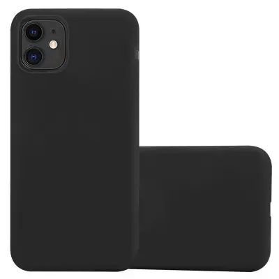 CADORABO Ohišje, združljiv z Apple v Candy Black - Zaščitni pokrov iz fleksibilnega silikona TPU