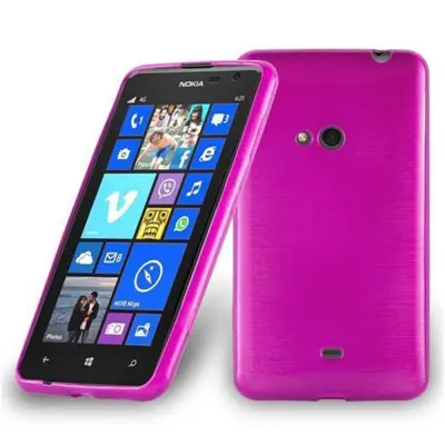CADORABO Ohišje, združljiv z Nokia v Pink - Zaščitni pokrov, narejen iz prilagodljivega silikona TPU v brušenem dizajnu
