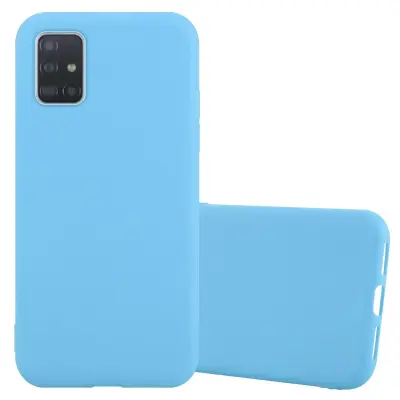 CADORABO Ohišje, združljiv s Samsungom v Candy Blue - Zaščitni pokrov iz fleksibilnega silikona TPU