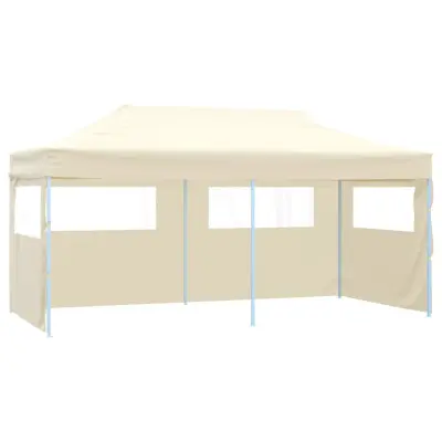 vidaXL Zložljiv pop-up vrtni šotor 3 x 6 m krem