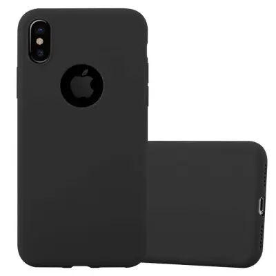 CADORABO Ohišje, združljiv z Apple v Candy Black - Zaščitni pokrov iz fleksibilnega silikona TPU