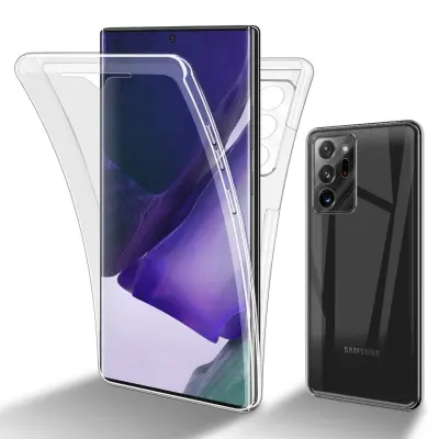 CADORABO Samsung v prozorni - 360 -° zaščitni pokrov celotnega telesa - zaščita pred sprednjim in hrbtom, vsestransko zaščito z zaščitnikom zaslona