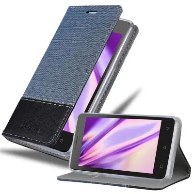 CADORABO Ohišje, združljiv z Lenovo v temno modri črni barvi - zaščitni pokrov z magnetnim zapiranjem, stoječo funkcijo in režo za kartico