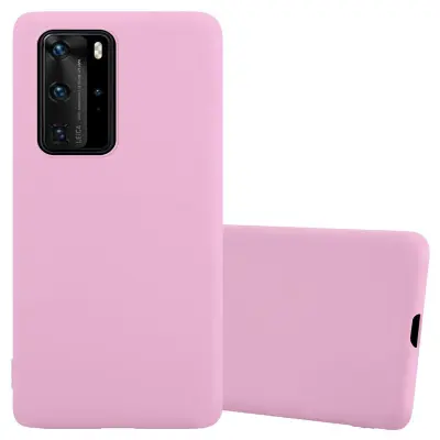 Cadorabo Case, združljiv s Huawei v Candy Pink - Zaščitni pokrov iz fleksibilnega silikona TPU