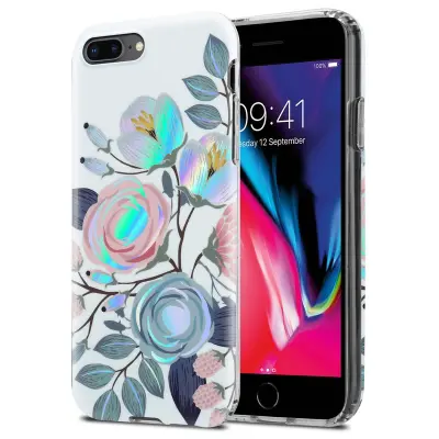 Cadorabo Case, združljiv z Apple s peonies Flowers - zaščitni pokrov iz silikona TPU s cvetličnim vzorcem