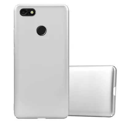 Cadorabo Case, združljiv s Huawei v kovinskem srebru - trdi zaščitni pokrov v kovinskem videzu pred praskami in udarci