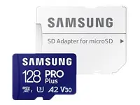 SAMSUNG PRO Plus microSD 128GB UHS-I U3 Full HD 4K UHD 180MB/s Read 130MB/s Write Memory Card Incl. SD-Adapter 2023
